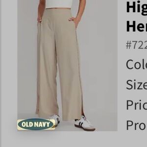 Bundle of Old Navy High-Waisted StretchTech Split-Hem Wide-Leg Pants for Women